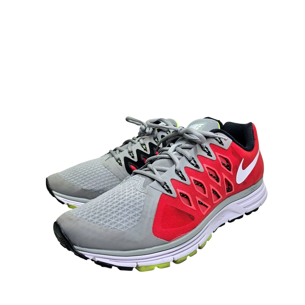 Nike Mens Air Zoom Vomero 9 Running Shoes Base Grey Red Volt 642195-006 Size 14